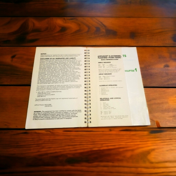 1978 Apple II Computer Applesoft II BASIC Programming Reference Manual. - Picture 3 of 3